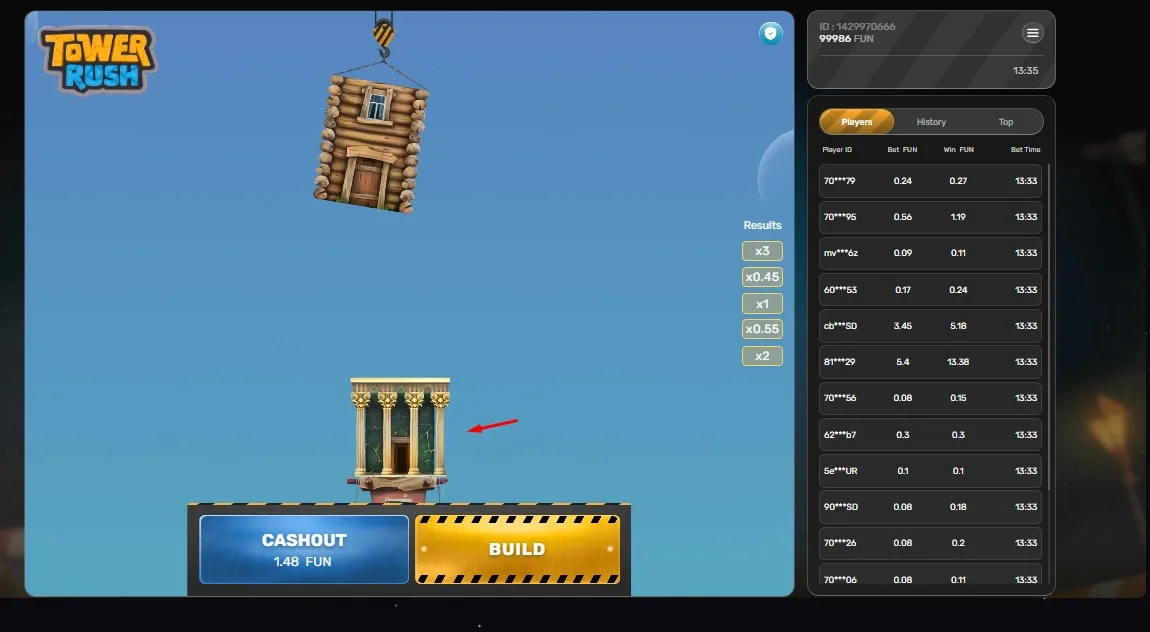 Tower Rush Galaxsys crash game mechanics explained